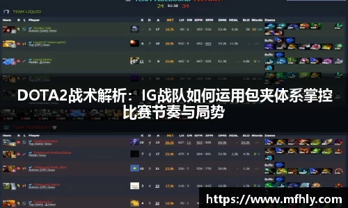 DOTA2战术解析：IG战队如何运用包夹体系掌控比赛节奏与局势